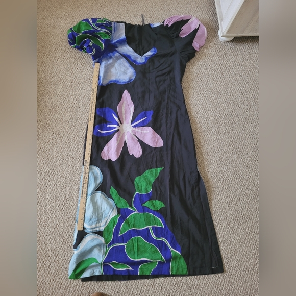 Anthropologie Baloon Sleeve Midi Dress - Picture 9 of 9